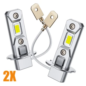 2x/set H3 20W 12000LM LED Car Headlight Replace Bulb Fanless Kit Bulbs 6500K - Picture 1 of 13