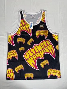 Ultimate Warrior Logo Pattern Chalk Line Tank Top Large NWT 2017 C029 - Picture 1 of 6