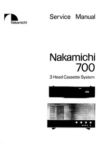 Service Manual-Anleitung für Nakamichi 700 - Picture 1 of 1