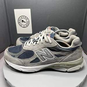 New Balance 990v3 Made In USA 'Grey Navy' M990NG3 Men Size 11.5 Preowned - Picture 1 of 14