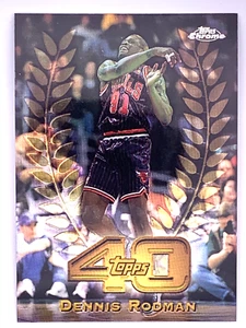 Topps Chrome Top 40 1997-98 - Dennis Rodman #T40-34 - Imagen 1 de 2