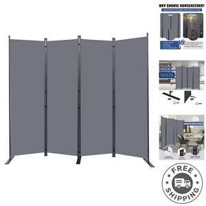 Adjustable Room Partition - Foldable 88'' Wide Divider for Efficient Space Use - Picture 1 of 9