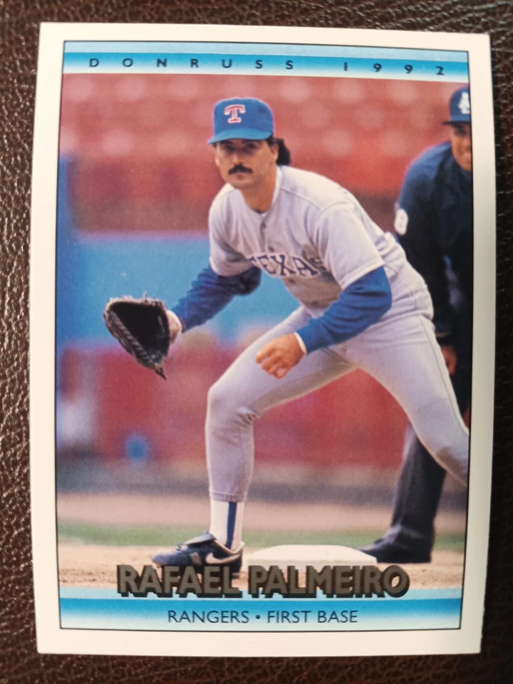 RAFAEL PALMEIRO TEXAS RANGERS 1992 DONRUSS BASEBALL CARD #46 - Image 1 of 1