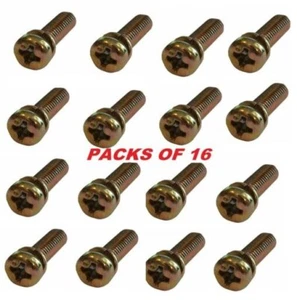 Motorcyle Carb Float Screws + captive washers - Many Sizes - Packs of 16 - Picture 1 of 1