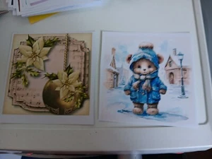 2X HOJAS BRILLANTES PARA ÁLBUM DE RECORTES/TARJETA DE DISEÑO NUEVAS 15X15 CM (Z43) - Imagen 1 de 1