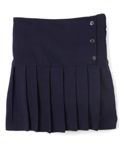 NWT GIRLS size 12 NAVY BLUE DROP WAIST PLEATED SKORT - Picture 1 of 4