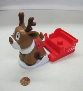 New Fisher Price Little People REINDEER SANTA SLEIGH CHRISTMAS SET Winter #2 - Picture 1 of 4
