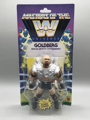 Figura de acción Masters of the WWE Universe Goldberg Heroic Human Jackhammer nueva Foto 1 de 4