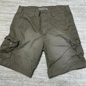 Roundtree Yorke Shorts Mens 36 Green Cotton Cargo Utility Workwear Classic - Picture 1 of 6
