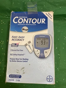 Ascensia Bayer Contour Blood Glucose Monitor Strips Lancets - Picture 1 of 6