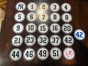 4 GRÖSSEN - 2 Designs MASSANFERTIGUNG New York Yankees nicht mehr produziert Nummer Aufkleber Paul O'Neill - Bild 1 von 9