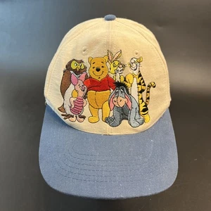 Vtg 90's Winnie The Pooh Piglet Owl Tigger Strap Back Cap Disney Goofy's Hat Co - Picture 1 of 9