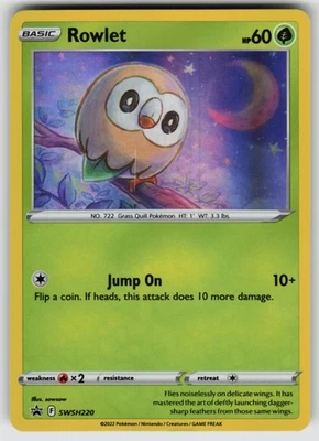 Rowlet Promo SWSH: Sword & Shield Promo Cards SWSH220 Pokemon - Image 1 of 2