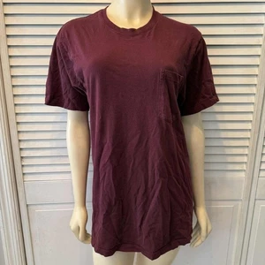 Camiseta de bolsillo Stafford granate manga corta para hombre S - Imagen 1 de 8