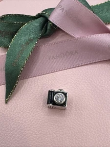 Pandora Vintage Camera Cz Photography Photo Black Silver Charm 791709 Genuine - Bild 1 von 8