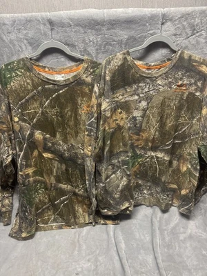Realtree Edge Mens 3XL Camo Long Sleeve Shirt Lot Scent Control Hunting Layering - Image 1 of 4