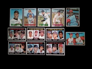 1967 Topps Koufax Robinson McCovey Cepeda Kaline Killebrew HOF Baseball Lot 12 - Picture 1 of 8