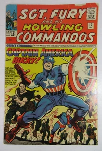 3.0 "Sgt. Fury & His Howling Commandos" #13 Dec 1964 1st Captain Am & Nick Fury - Picture 1 of 6