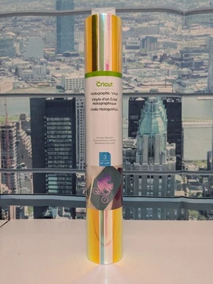Cricut Holographic Vinyl Horizon Sampler 3 Sheets 12"x24" Craft Cutting Roll - Image 1 of 4