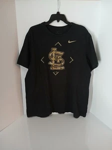 St Louis Cardinals  Men's Black Nike Tee With Camo Graphics Size XL Pre-Owned - Picture 1 of 4