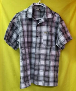Vtg Solo Seymore Black n Gray Plaid Button Up Low Rider Men's L Shirt USA Made - Picture 1 of 10