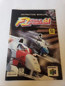 F1 Pole Position 64 - Nintendo 64 N64 Instruction Booklet Manual ONLY.  - Picture 1 of 2