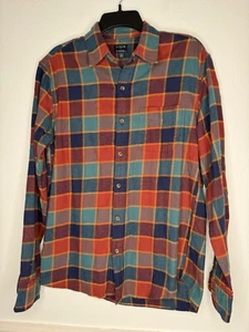 J.Crew Red Blue Checked Flannel Shirt Mens Button Front Size M NWT New J Crew - Picture 1 of 4