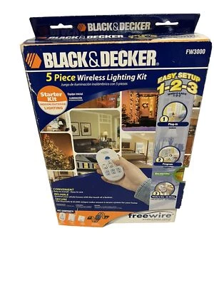 Kit de inicio de iluminación inalámbrica Black & Decker de 5 piezas Foto 1 de 4