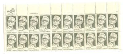 US STAMP SCOTT #1874 - PANE OF 20 - EVERETT DIRKSEN - 15c - PB/MR. ZIP - MNH - Image 1 of 2
