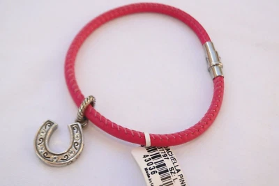 NWTBrighton Coachella pink Leather Horseshoe Charm Magnetic Bracelet Size M - Image 1 of 3