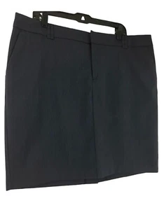 Apostrophe Dark Gray Pinstriped Pencil Skirt Pockets Fully Lined Sz-18W NEW - Picture 1 of 5