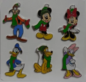 Disney 2005 Disneyland Resort Hotel Lanyard Collection Natale/Inverno set di 6 spille - Foto 1 di 8