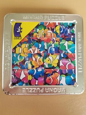 3D Magna Puzzles Clown Fish MAGNETIC TILE PUZZLE WITH TIN STORAGE BOX  - Image 1 of 3