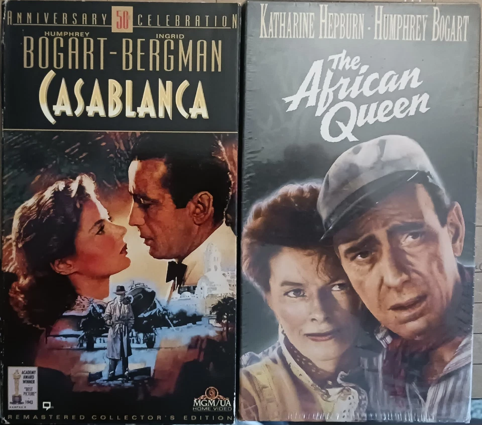 Casablanca  50th Anniversary & The African Queen VHS  - Image 1 of 1