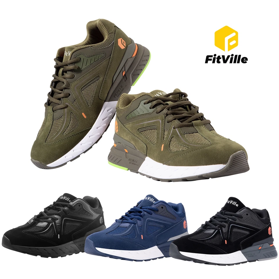 FitVille Laufschuhe Herren Extra Weite Turnschuhe Sportschuhe Bequeme Sneakers