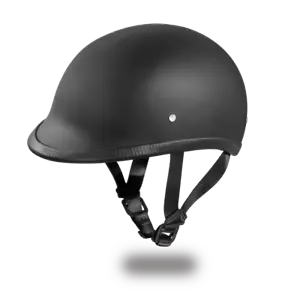 DOT Daytona Hawk Hi-Dull Black Open Face Motorcycle Bike Helmet - Bild 1 von 7