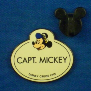 Captain Mickey Mouse Disney Cruise Line Name Tag Disney Pin # 12809 - Picture 1 of 3