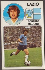 PANINI FOOTBALLERS 1976/77 178 LAZIO - ROBERTO BADIANI NEW