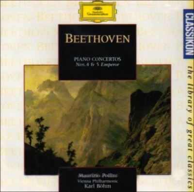 Ludwig van Beethoven : Piano Concertos Nos. 4 & 5 'Emperor' CD (1995) - Image 1 of 2