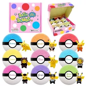 Paquete de 9 bombas de baño para niños con POKÉMON sorpresa en el interior - NUEVO🎁 - Imagen 1 de 4