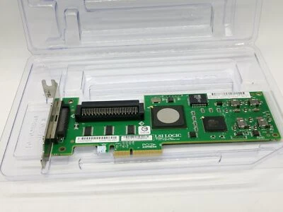 Low profile bracket LSI Logic SCSI LVD/SE Controller PCI Express x4 LSI20320IE - Image 1 of 4