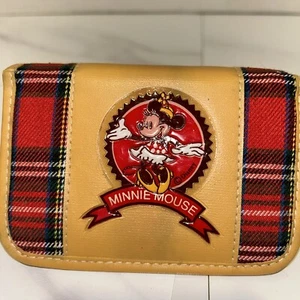 Minnie Mouse Plaid Red Wallet For Girls Read - Picture 1 of 5