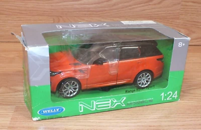 Welly Nex 1:24 Range Rover Sport Collectible orange Model Car SUV - Image 1 of 4