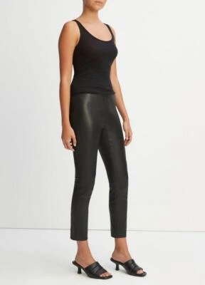 Vince 302177 Mujer Leggings Cuero Negro Talla M Foto 1 de 3