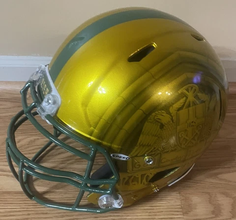 NOTRE DAME FOOTBALL 2016 SHAMROCK SERIES HAND PANTED HELMET SAME AS TEAM Cover