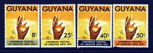 GUYANA 1972 Complete Caribbean Festival of Arts Set SG 573 to SG 576 MINT - Picture 1 of 2