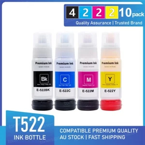 10x Generic Ink Bottle for Epson T522 EcoTank ET1110 ET1810 ET2810 ET2811 ET2820 - Picture 1 of 1