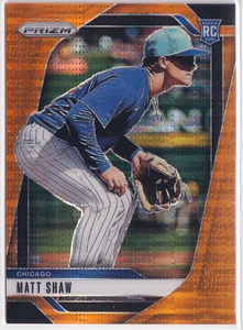 2025 Panini Prizm Prizms Orange Pulsar #155 Matt Shaw RC /399 - Picture 1 of 1