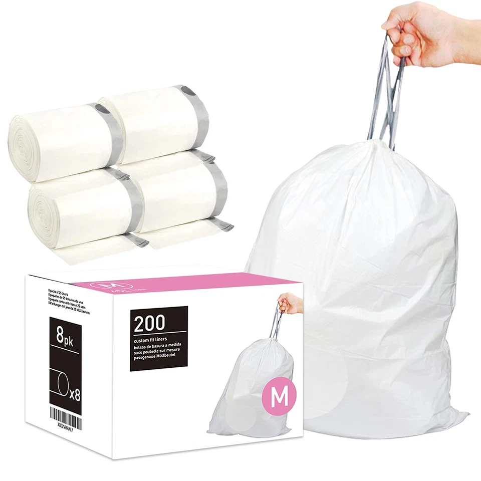Code M 200 Count 12 Gallon 45 Liter Trash Bags with Reinforced Drawstring | C... - Image 1 of 4
