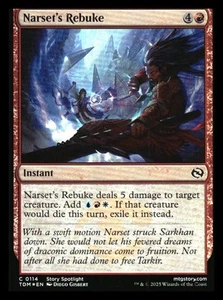Narset's Rebuke FOIL Tarkir: Dragonstorm MTG NM - Foto 1 di 1